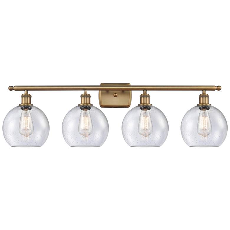 Image 1 Ballston Athens 8" 4 Light 36" Bath Light - Brushed Brass - Seedy