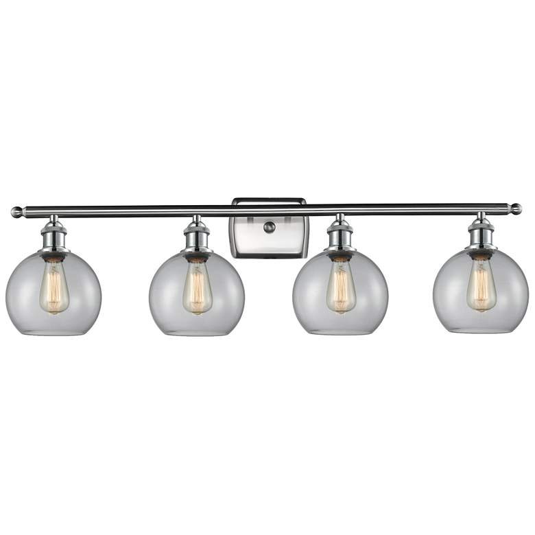 Image 1 Ballston Athens 8" 4 Light 36" Bath Light - Brushed Satin Nickel