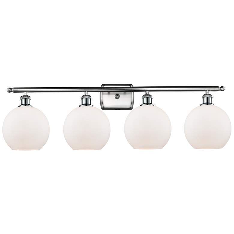 Image 1 Ballston Athens 8" 4 Light 36" Bath Light - Brushed Satin Nickel