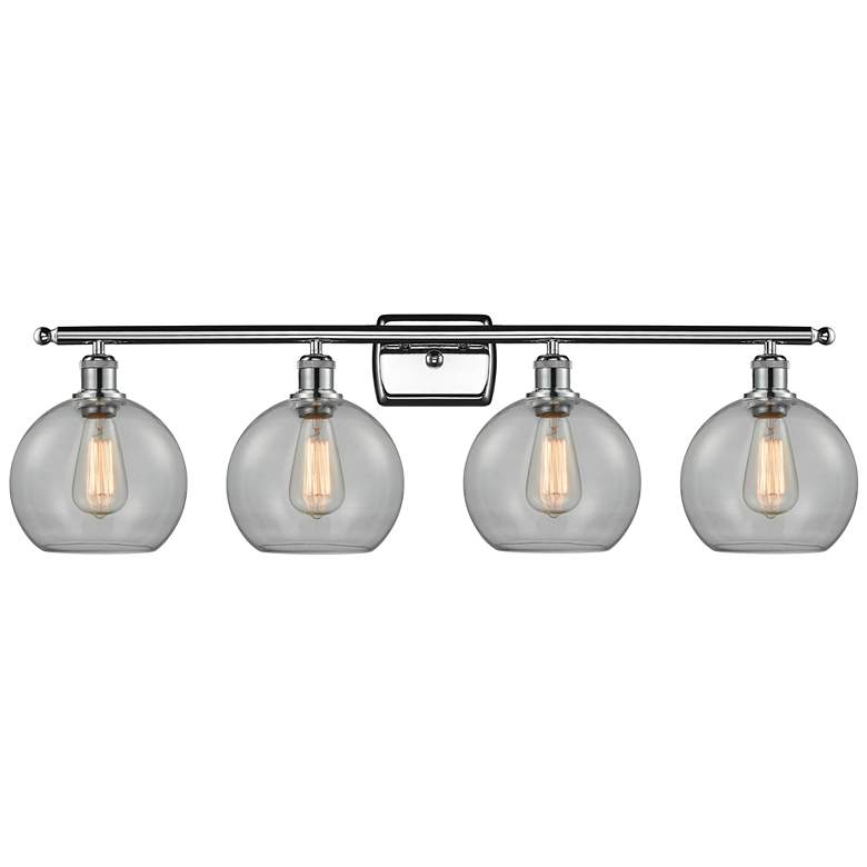Image 1 Ballston Athens 8" 4 Light 36" Bath Light - Polished Chrome - Cle