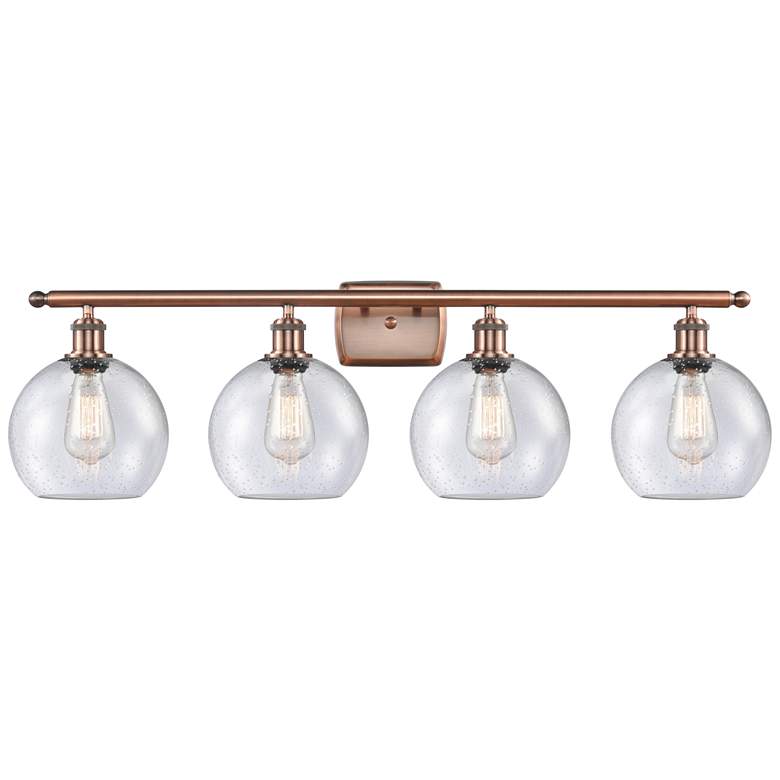 Image 1 Ballston Athens 8" 4 Light 36" LED Bath Light - Copper - Seedy Sh