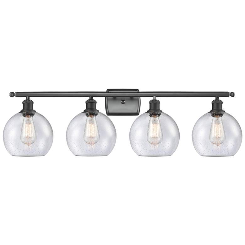 Image 1 Ballston Athens 8" 4 Light 36" LED Bath Light - Matte Black - See