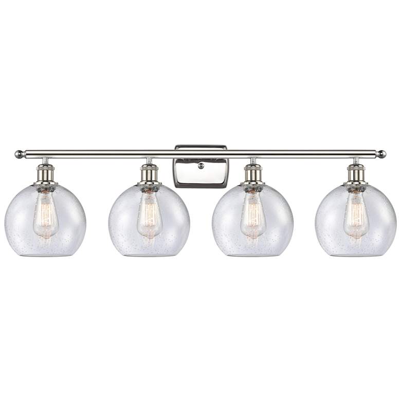 Image 1 Ballston Athens 8" 4 Light 36" LED Bath Light - Polished Nickel -