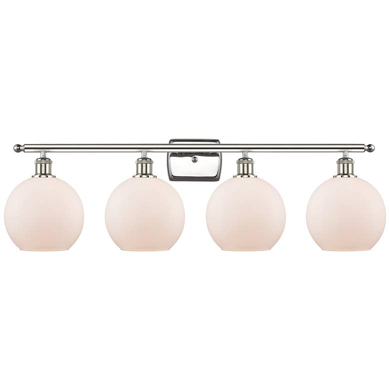 Image 1 Ballston Athens 8" 4 Light 36" LED Bath Light - Polished Nickel -