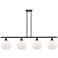 Ballston Athens 8" 4 Light 48" Island Light - Matte Black - Matt