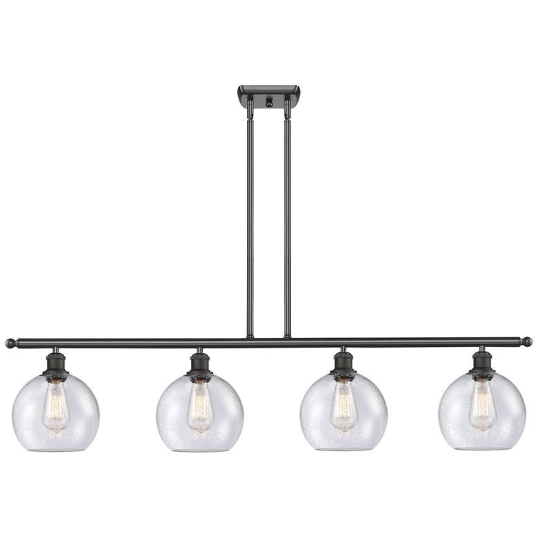 Image 1 Ballston Athens 8" 4 Light 48" Island Light - Oil Rubbed Bronze