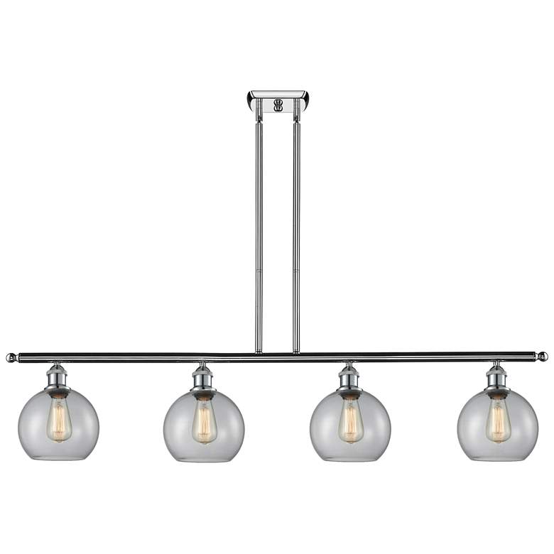 Image 1 Ballston Athens 8" 4 Light 48" Island Light - Polished Chrome -