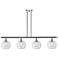 Ballston Athens 8" 4 Light 48" Island Light - Polished Chrome  -