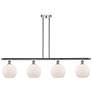 Ballston Athens 8" 4 Light 48" Island Light - Polished Chrome  -