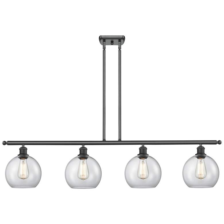 Image 1 Ballston Athens 8" 4 Light 48" LED Island Light - Matte Black -