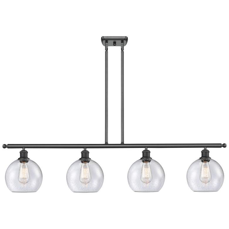 Image 1 Ballston Athens 8" 4 Light 48" LED Island Light - Matte Black -