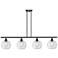 Ballston Athens 8" 4 Light 48" LED Island Light - Matte Black -