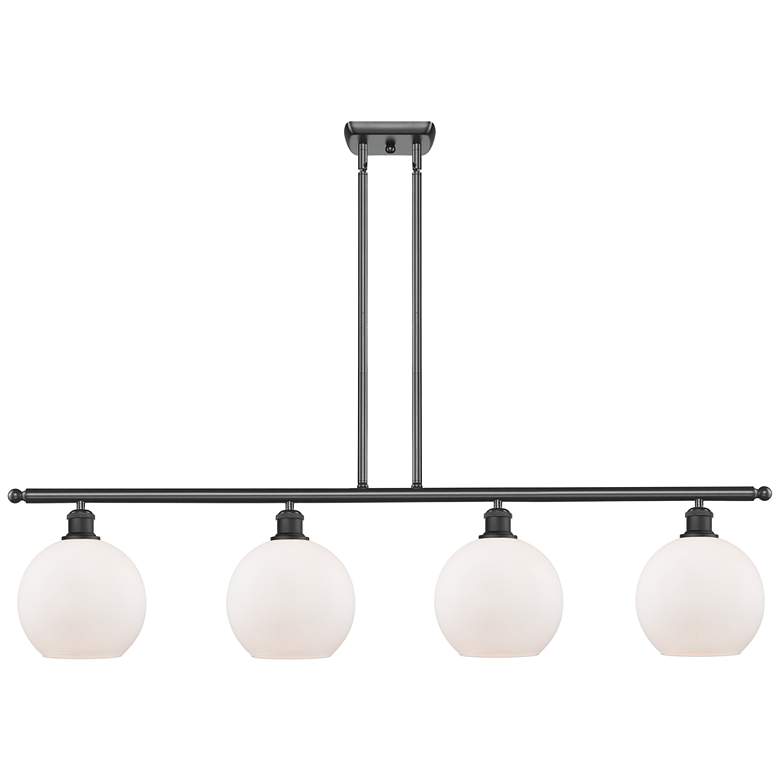 Image 1 Ballston Athens 8" 4 Light 48" LED Island Light - Matte Black -
