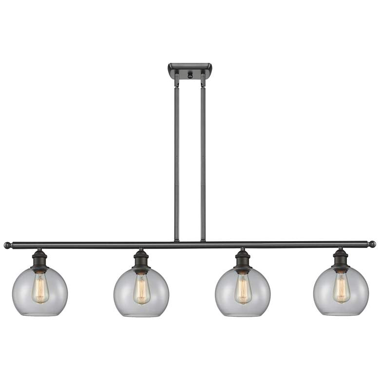 Image 1 Ballston Athens 8" 4 Light 48" LED Island Light - Oil Rubbed Bron
