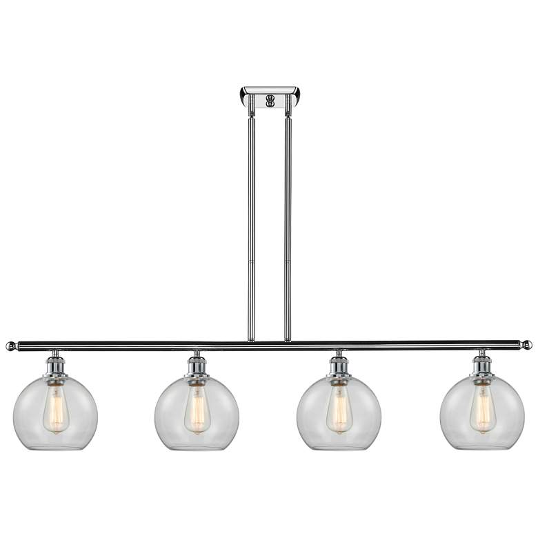 Image 1 Ballston Athens 8" 4 Light 48" LED Island Light - Polished Chrome