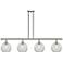 Ballston Athens 8" 4 Light 48" LED Island Light - Polished Nickel