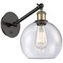 Ballston Athens 8" Incandescent Sconce - Black Brass Finish - Seedy Sh