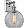 Ballston Athens 8" Incandescent Sconce- Chrome Finish - Clear Shade