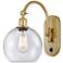 Ballston Athens 8" Incandescent Sconce- Gold Finish - Seedy Shade