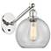 Ballston Athens 8" Incandescent Sconce - Nickel Finish - Clear Shade