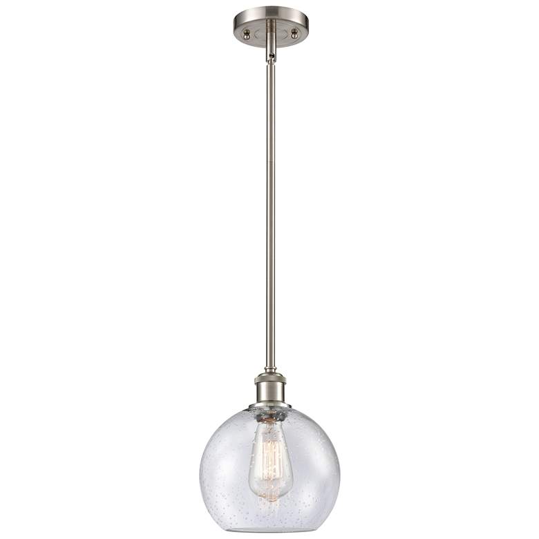 Image 1 Ballston Athens 8" LED Mini Pendant - Brushed Satin Nickel - Seedy