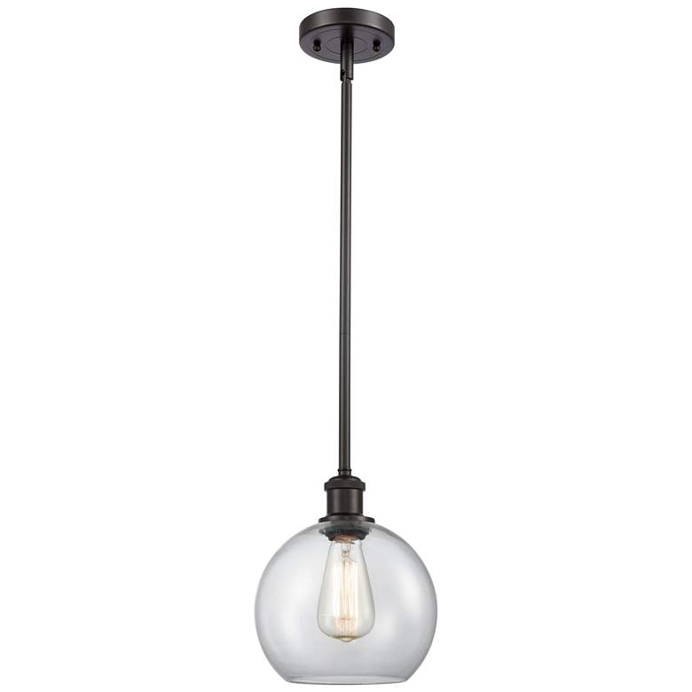 Image 1 Ballston Athens 8" LED Mini Pendant - Oil Rubbed Bronze - Clear