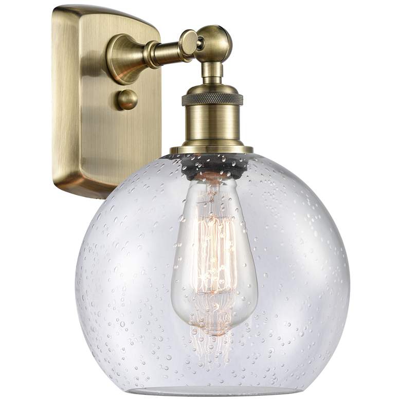 Image 1 Ballston Athens 8" LED Sconce - Brass Finish - Seedy Shade