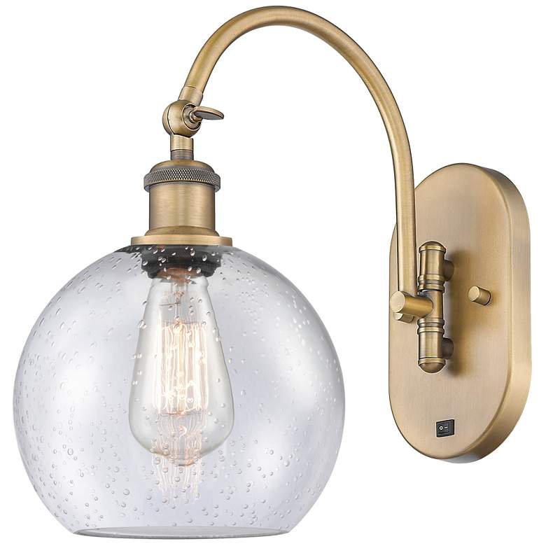 Image 1 Ballston Athens 8" LED Sconce - Brass Finish - Seedy Shade