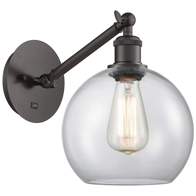 Image 1 Ballston Athens 8" LED Sconce - Bronze Finish - Clear Shade