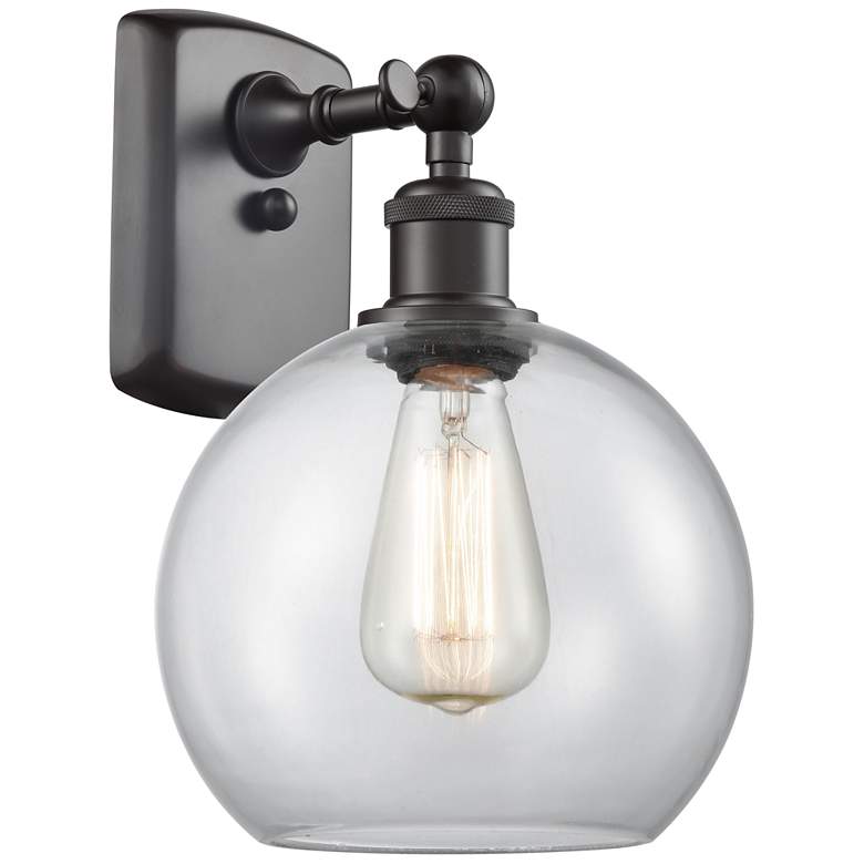 Image 1 Ballston Athens 8" LED Sconce - Bronze Finish - Clear Shade