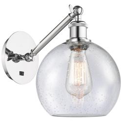 Ballston Athens 8" LED Sconce - Chrome Finish - Seedy Shade