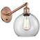 Ballston Athens 8" LED Sconce - Copper Finish - Clear Shade