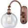 Ballston Athens 8" LED Sconce - Copper Finish - Seedy Shade