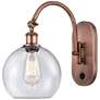 Ballston Athens 8" LED Sconce - Copper Finish - Seedy Shade