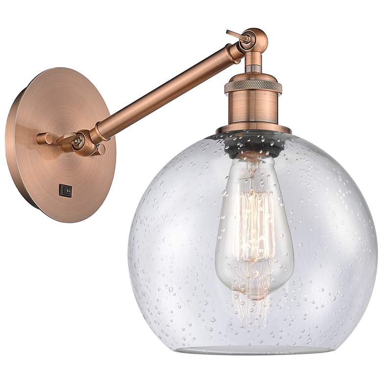 Image 1 Ballston Athens 8" LED Sconce - Copper Finish - Seedy Shade