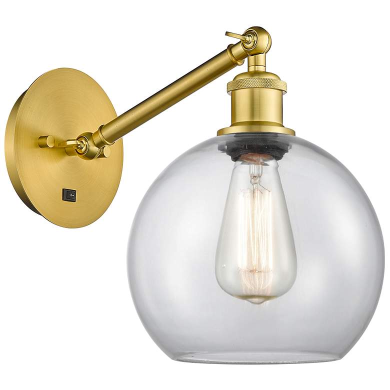 Image 1 Ballston Athens 8 inch LED Sconce - Gold Finish - Clear Shade