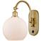 Ballston Athens 8" LED Sconce - Gold Finish - Matte White Shade