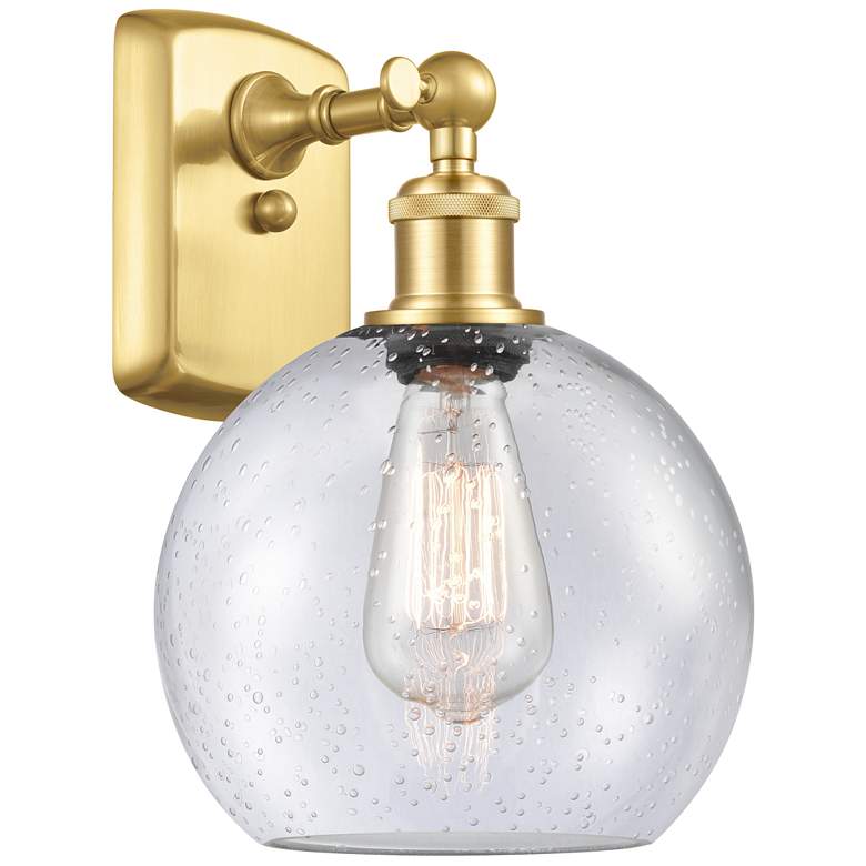 Image 1 Ballston Athens 8 inch LED Sconce - Gold Finish - Seedy Shade