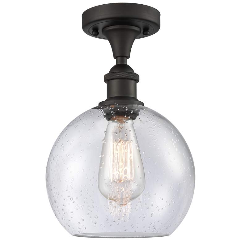 Image 1 Ballston Athens 8" LED Semi-Flush Mount - Oil Rubbed Bronze - Seedy S