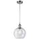 Ballston Athens 8"W Cord Hung Chrome Mini Pendant w/ Seedy Shade