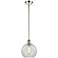Ballston Athens 8"W Stem Hung Polished Nickel Mini Pendant w/ Clear Sh