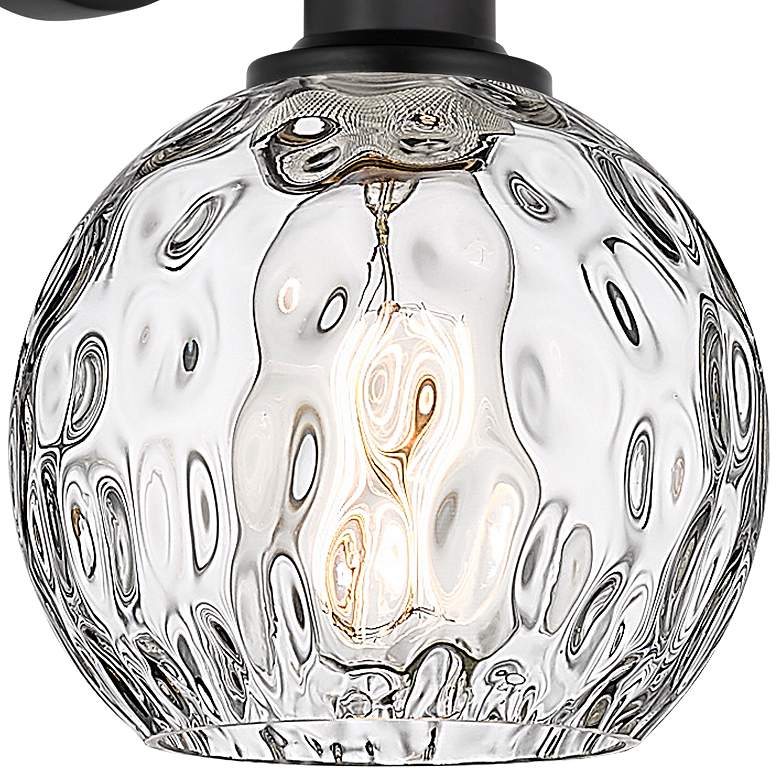 Image 2 Ballston Athens 9 1/2" High Matte Black Wall Sconce more views