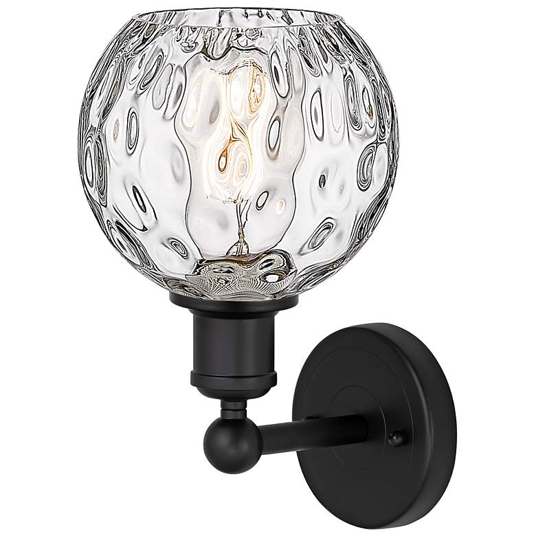 Image 3 Ballston Athens 9 1/2" High Matte Black Wall Sconce more views