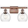 1_Ballston Athens 9 1/2"H Antique Copper 2-Light Wall Sconce