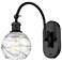 Ballston Athens Deco Swirl 6" Incandescent Sconce - Black - Swirl Sha