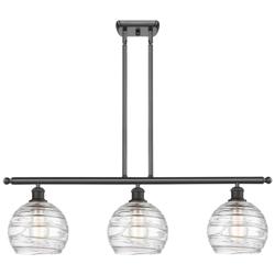 Ballston Athens Deco Swirl 8" 3 Light 36" LED Island Light - Bron