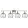 Ballston Athens Deco Swirl 8" 4 Light 36" LED Bath Light - Nickel