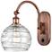 Ballston Athens Deco Swirl 8" Incandescent Sconce - Copper - Swirl Sha