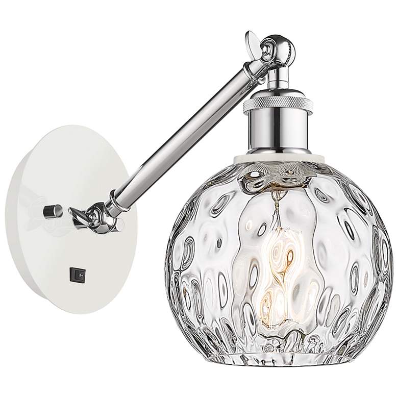 Image 1 Ballston Athens Water 6 inch Incandescent Sconce - White &#38; Chrome - Cl