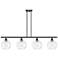 Ballston Athens Water 8" 4 Light 48" Island Light - Bronze - Clea